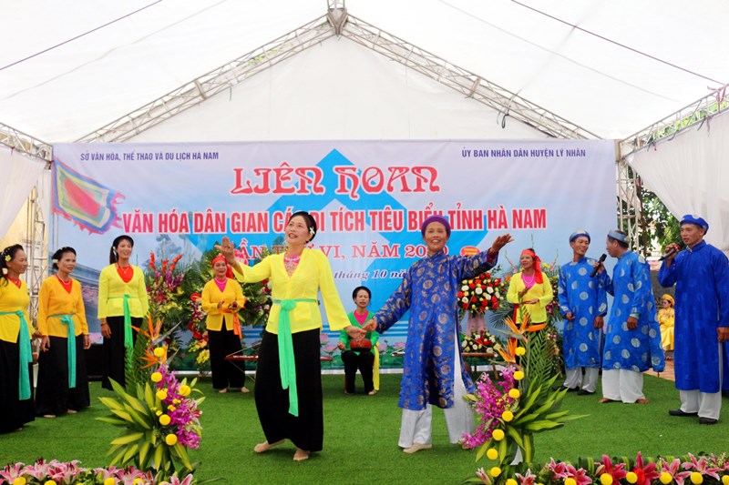  Tiết mục tham dự Liên hoan Văn hóa dân gian các di tích tiêu biểu tỉnh Hà Nam lần thứ 6.