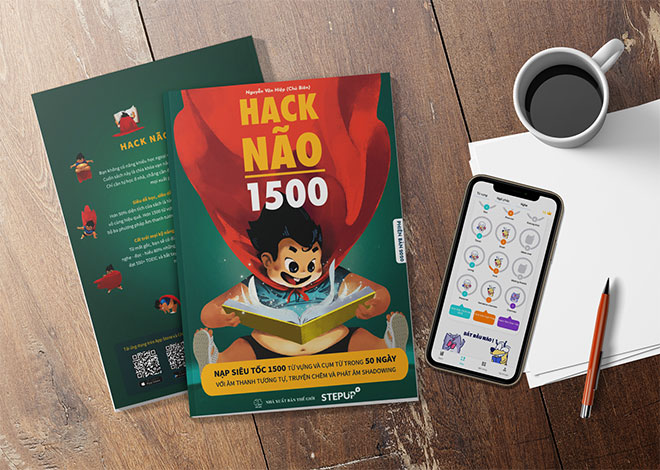 Sách Hack Não 1500 - Trọn bộ giải pháp về từ vựng và phát âm cho người mất gốc, người mới bắt đầu học tiếng Anh